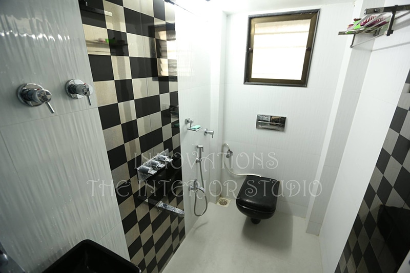 Black Sanitaryware and Walk-in Shower by Innovations - The Interior Studio