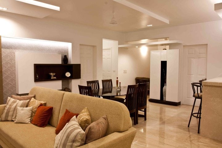 Tan Shaded Sofa Set For Living Room by D'insignia
