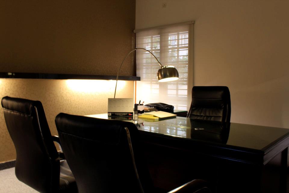 Office Cabin With Beige Walls by D'insignia