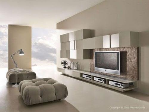Camel Shaded Living Area With Lamp by Mohit Kumar Living-room Contemporary | Interior Design Photos & Ideas