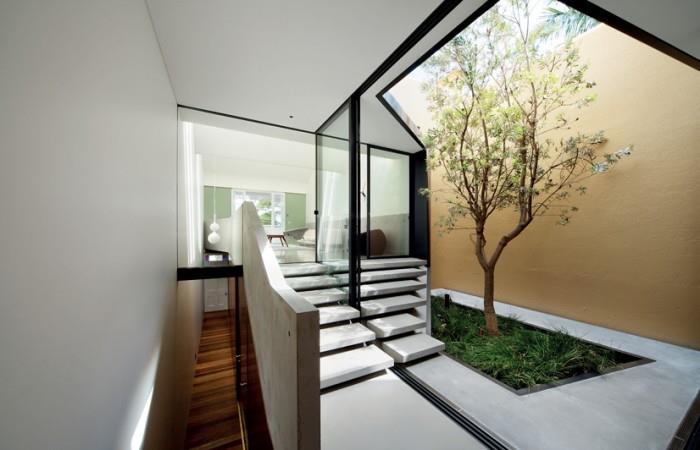 Hallway With Staircase by Mohit Kumar Indoor-spaces Modern | Interior Design Photos & Ideas