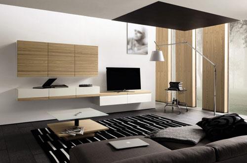 White Shaded Bedroom With Wooden Flooring by Mohit Kumar Living-room Modern | Interior Design Photos & Ideas