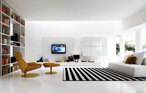 Ivory Shaded Bedroom With Outdoor View by Mohit Kumar Living-room Modern | Interior Design Photos & Ideas