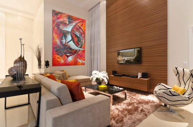 Living Area With Soft Carpet by Mohit Kumar Living-room Contemporary | Interior Design Photos & Ideas