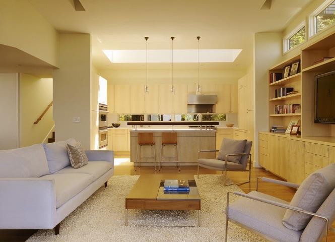 Country Pine Shaded Living Area With Kitchen by Mohit Kumar Living-room Contemporary | Interior Design Photos & Ideas