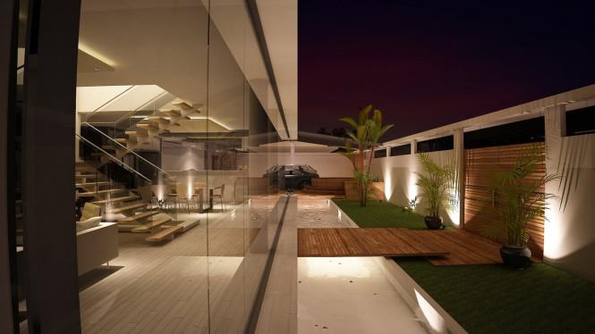 Open Veranda Beside Living Area by Mohit Kumar Open-spaces Modern | Interior Design Photos & Ideas