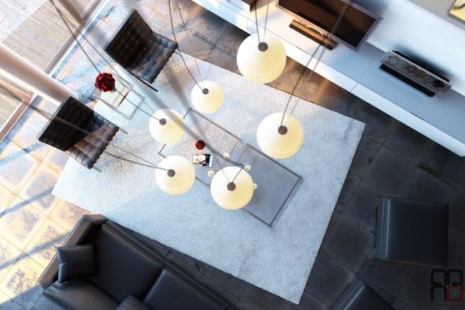 Living Room With White Rug by Mohit Kumar Living-room Modern | Interior Design Photos & Ideas