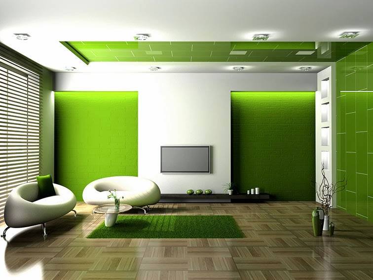 Harlequin Shaded Living Room With False Ceiling by Mohit Kumar Living-room Modern | Interior Design Photos & Ideas