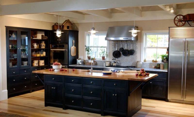 Vintage Modular Kitchen With Wooden Floor by Mohit Kumar Modular-kitchen Modern | Interior Design Photos & Ideas