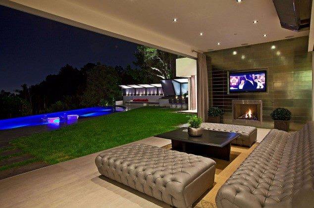Living Room With Veranda View by Mohit Kumar Living-room Contemporary | Interior Design Photos & Ideas