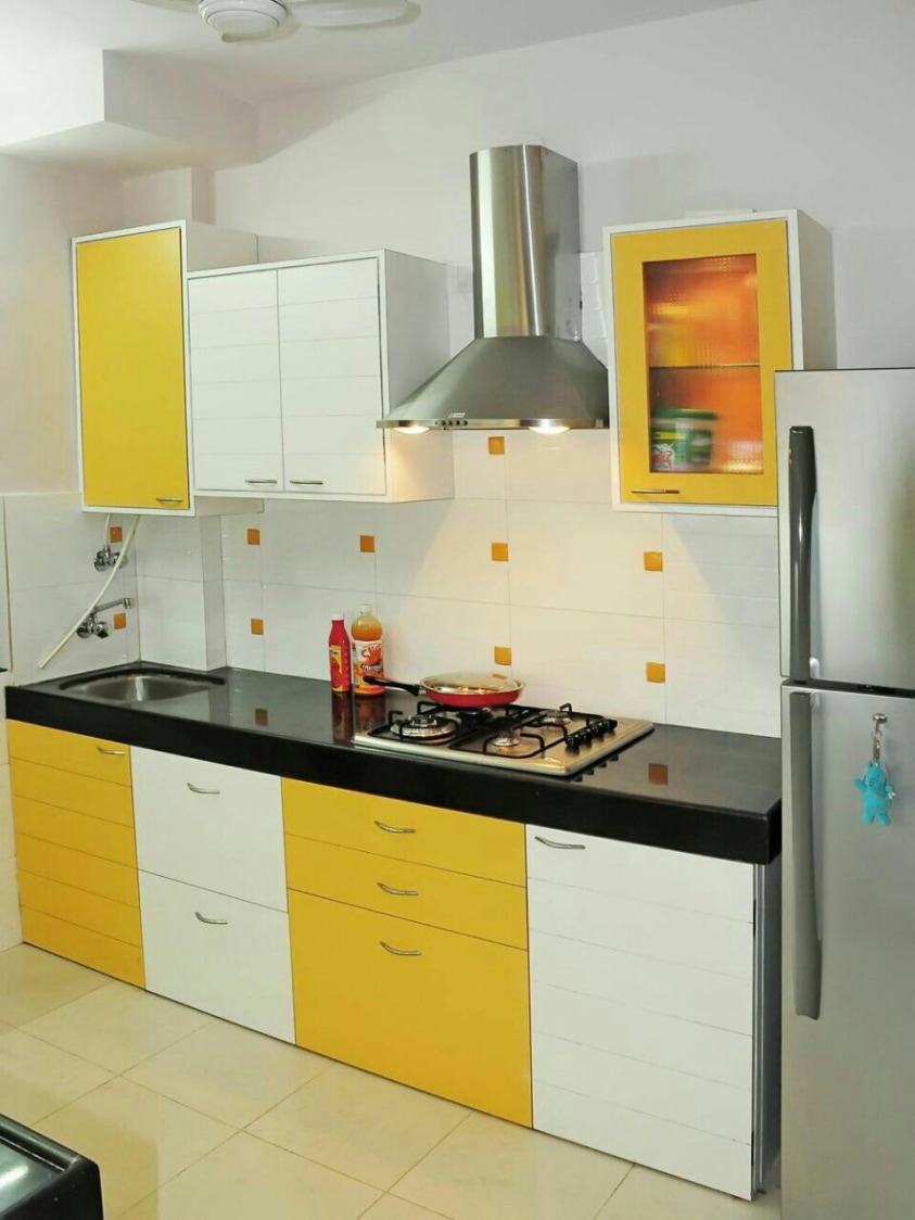 Mustard Kitchen by Estudio RJ Modular-kitchen Modern | Interior Design Photos & Ideas