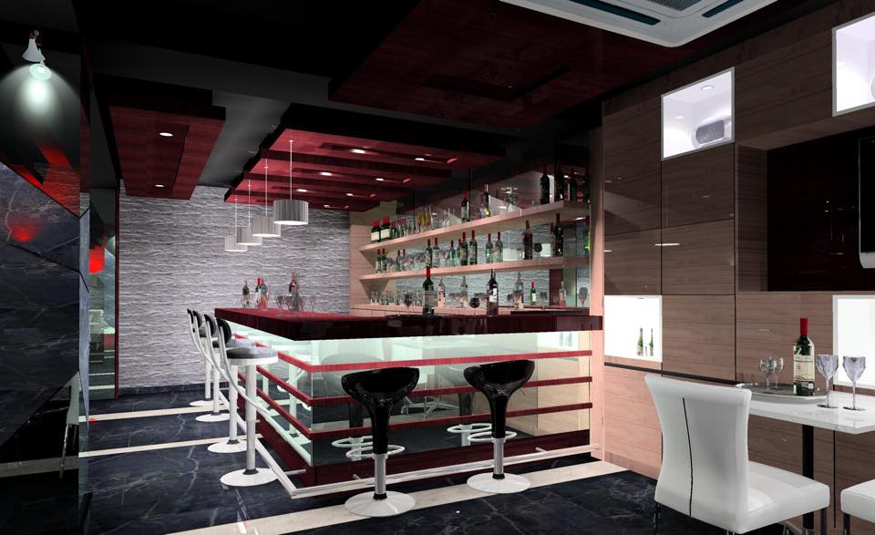 Retro bar with modern style sitting by Prashant Mali Contemporary | Interior Design Photos & Ideas