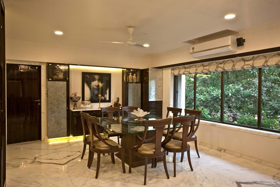 Dining Room With Round Chairs by Nikeeta Mehta Dining-room Modern | Interior Design Photos & Ideas