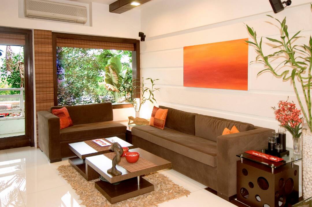 Living Room With Modern Sleek Furniture by Nikeeta Mehta Living-room Modern | Interior Design Photos & Ideas