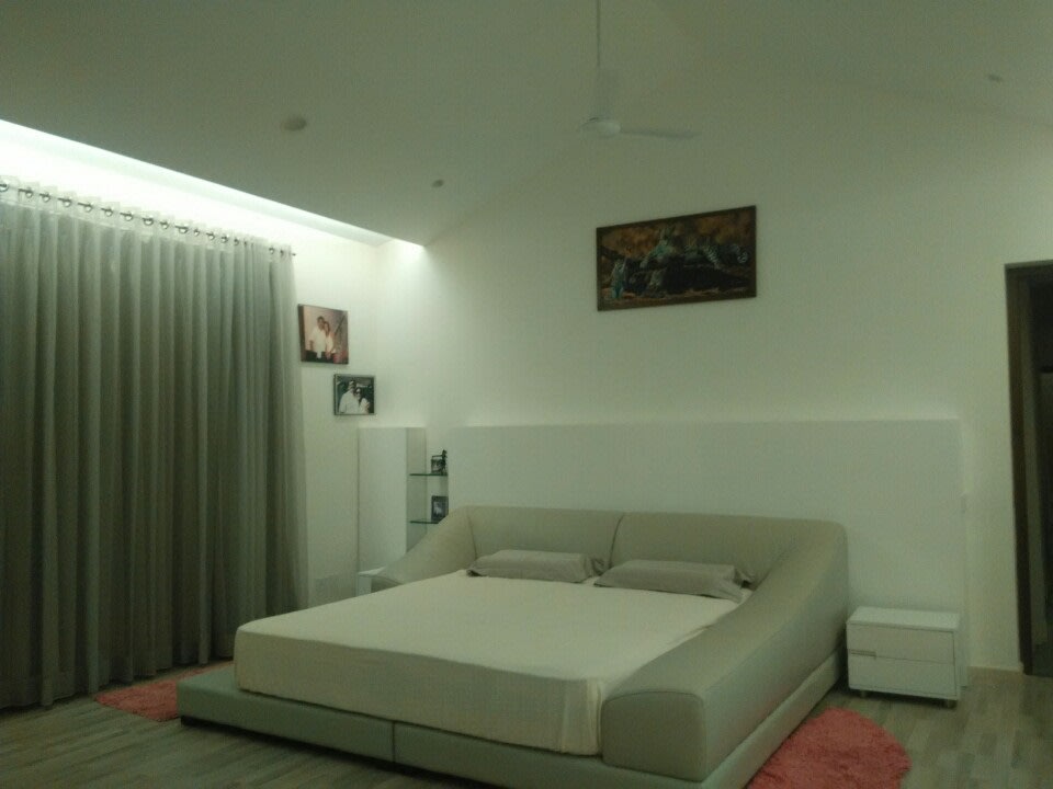 L shape sofa cum bed by Interior Elements Bedroom Modern | Interior Design Photos & Ideas