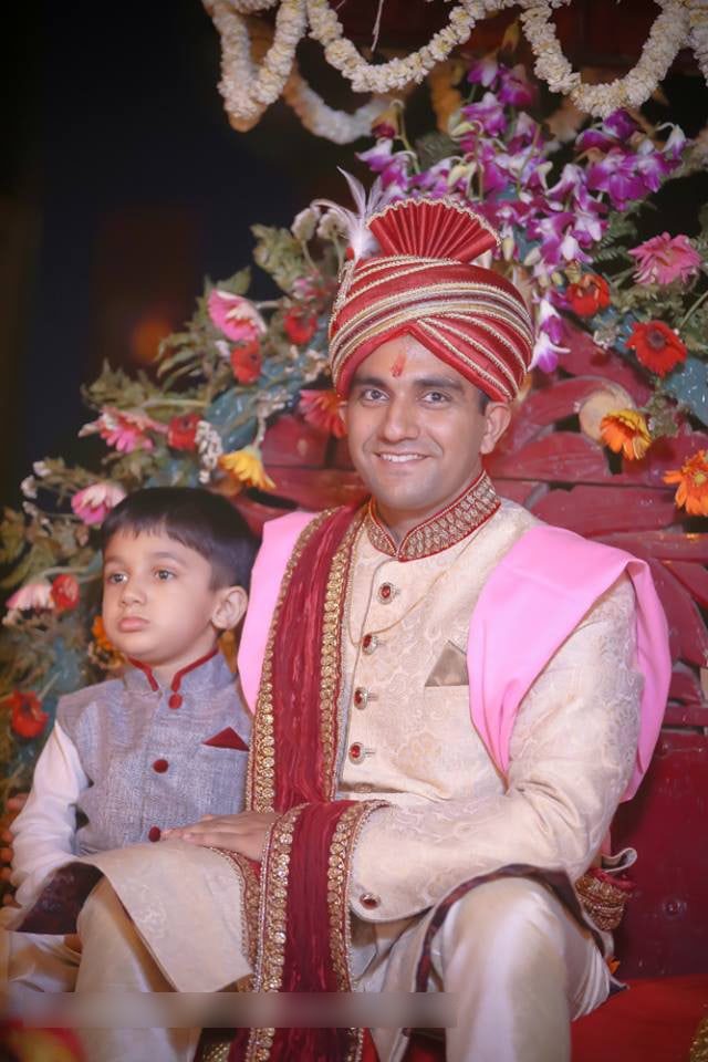 Crimson Colored Turban With Gold Work by Mohit Wedding-photography Groom-wear-and-accessories | Weddings Photos & Ideas
