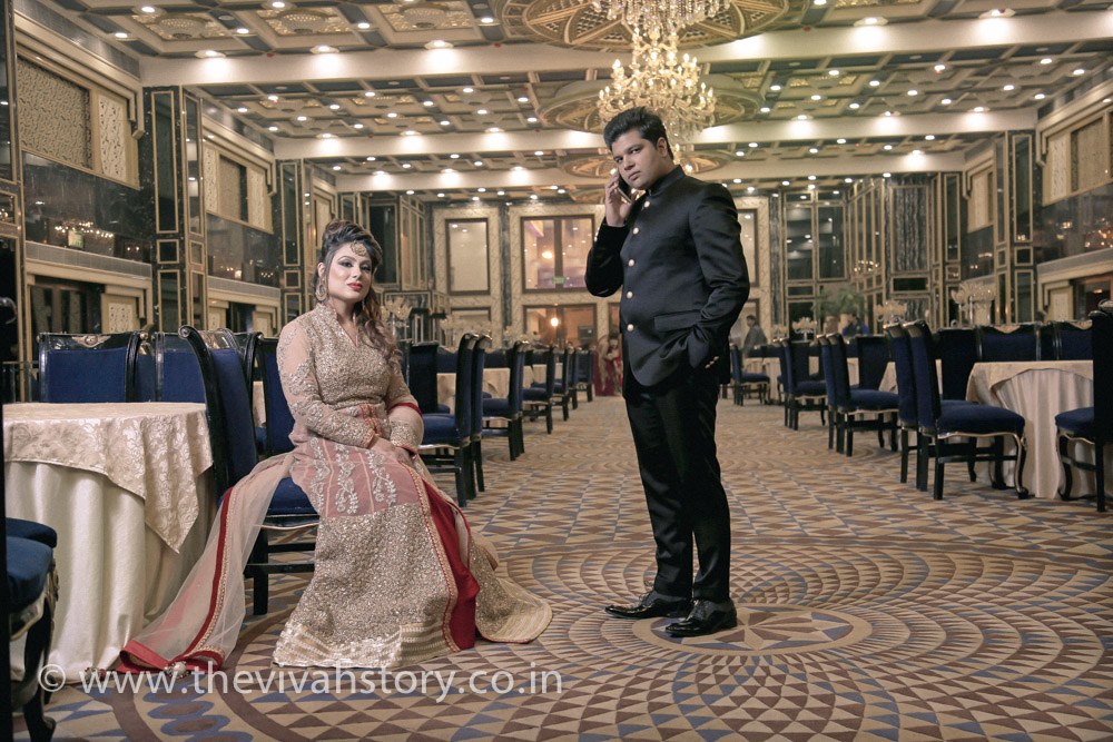 A Ravishing Bride And Groom Portrait by Mohit Wedding-photography Groom-wear-and-accessories Wedding-dresses | Weddings Photos & Ideas