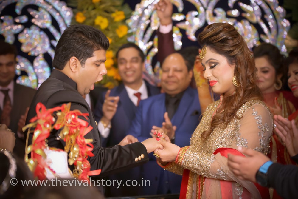 Candid Shot Of The Couple On Engagement Day by Mohit Wedding-photography | Weddings Photos & Ideas