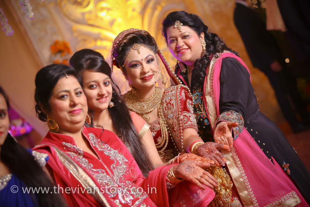 Bride With The Family On Her Special Day by Mohit Wedding-photography | Weddings Photos & Ideas