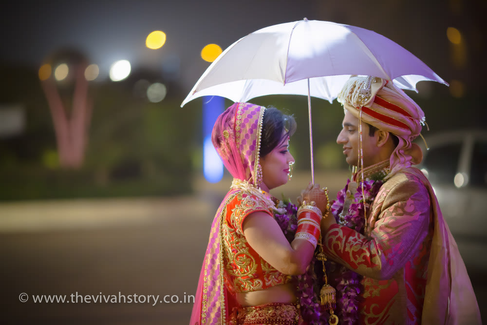 A Stunning Portrait Of The Bride And Groom by Mohit Wedding-photography | Weddings Photos & Ideas