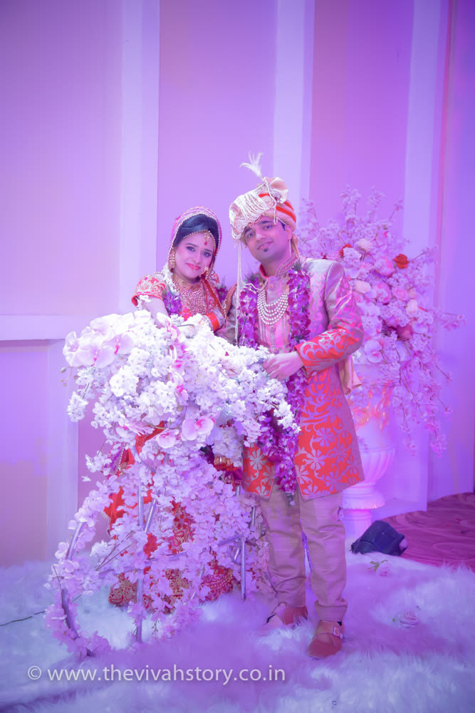 Bride And Groom Portrait by Mohit Wedding-photography Bridal-jewellery-and-accessories Groom-wear-and-accessories | Weddings Photos & Ideas