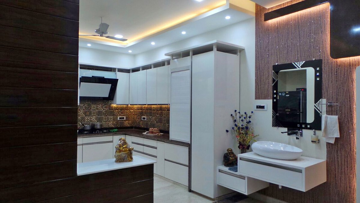 Lavish Cooking by Kalpana Gupta Modular-kitchen Modern | Interior Design Photos & Ideas