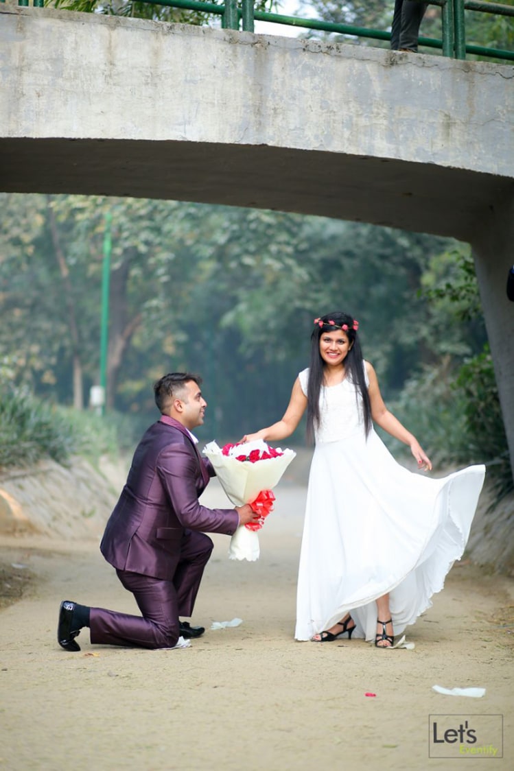 Proposal With Roses by Let's Eventify Wedding-photography | Weddings Photos & Ideas