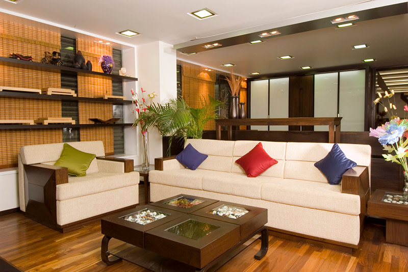 Living room with beautiful table by Ruchira Kulkarni Modern | Interior Design Photos & Ideas
