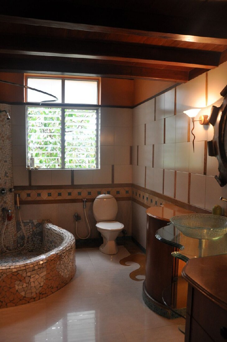 Authentic Bathroom With Quadrant Bathtub by Chaitali D Parikh Bathroom Contemporary | Interior Design Photos & Ideas