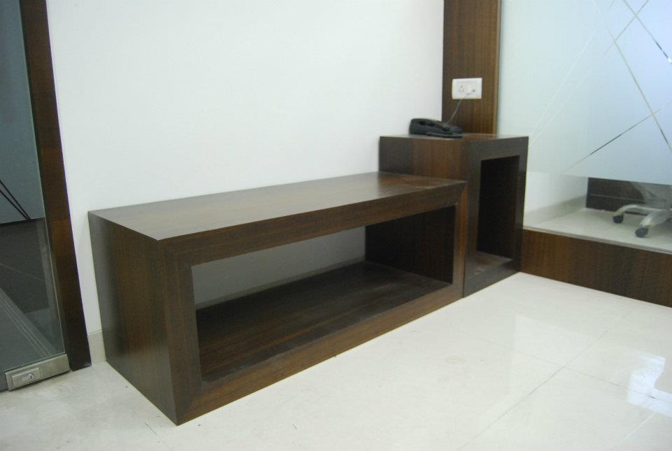 Wood Finished Side Table by Nilesh V. Gosavi