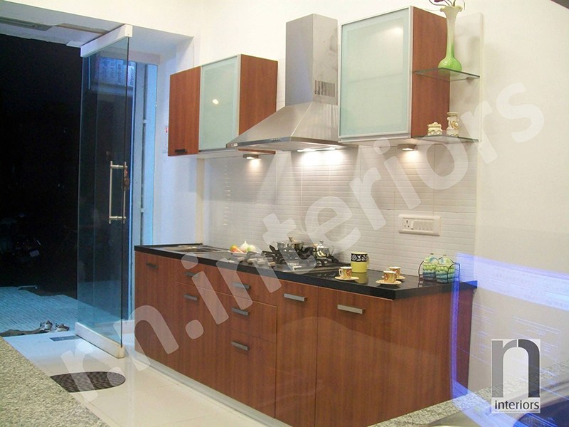 Minimalist parallel Modular Kitchen by Nilesh V. Gosavi Modular-kitchen Minimalistic | Interior Design Photos & Ideas