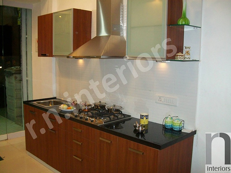 Minimalist Parallel Modular Kitchen by Nilesh V. Gosavi Modular-kitchen Minimalistic | Interior Design Photos & Ideas