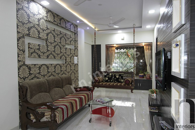 Traditional Living room by Nilesh V. Gosavi Living-room Contemporary | Interior Design Photos & Ideas
