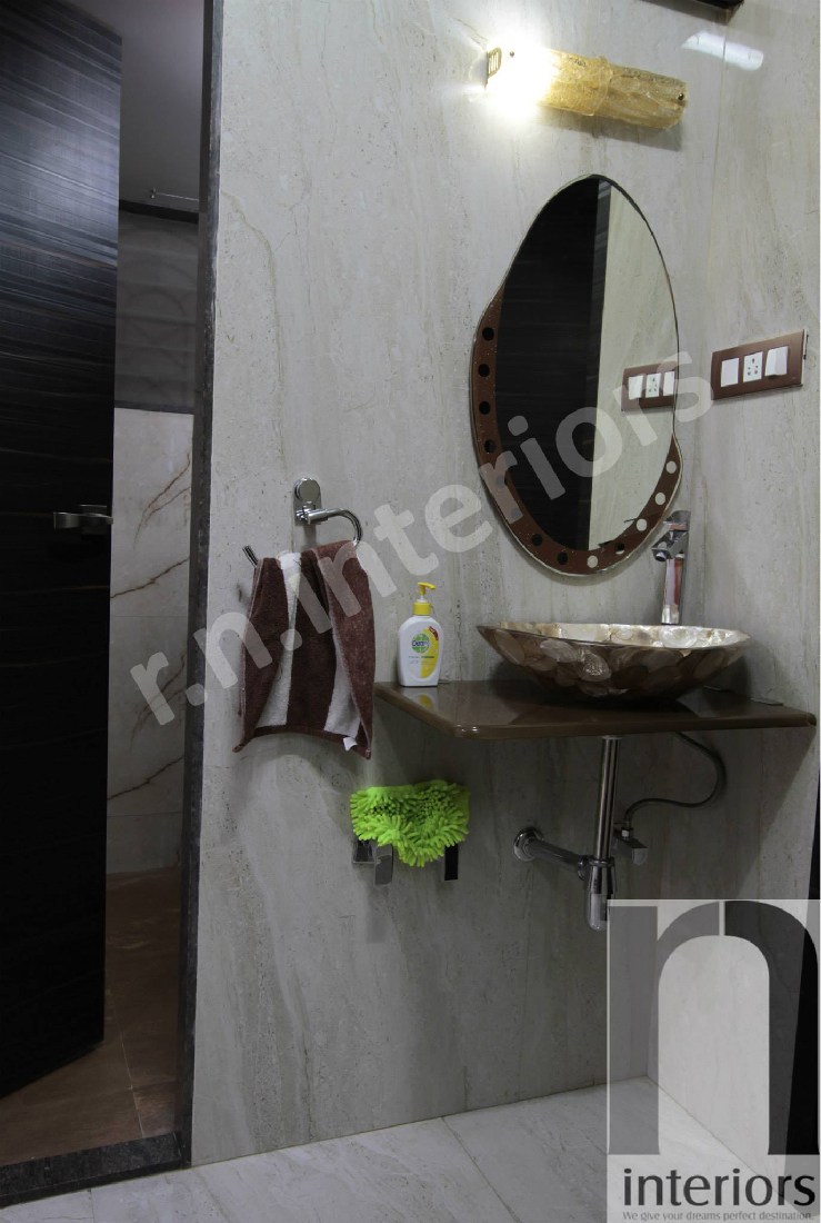 Modern marble finished Wash Basin by Nilesh V. Gosavi Modern | Interior Design Photos & Ideas
