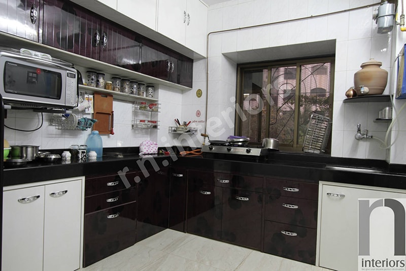 L shaped Modular Kitchen by Nilesh V. Gosavi Modular-kitchen Modern | Interior Design Photos & Ideas