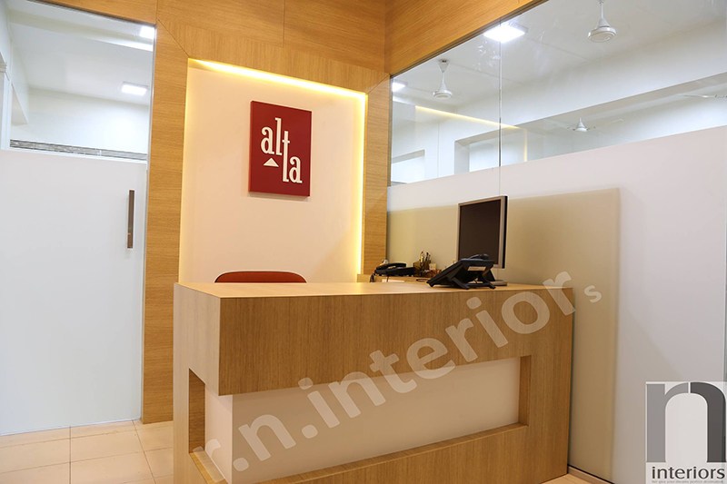 Modern office Reception by Nilesh V. Gosavi Modern | Interior Design Photos & Ideas