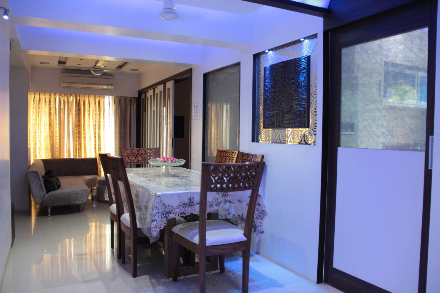 Mystique Blue by Plus One Interiors Dining-room Modern | Interior Design Photos & Ideas