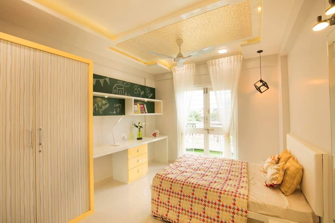 When White, Gold And Pink Steal The Show by reshma agarwal Modern | Interior Design Photos & Ideas