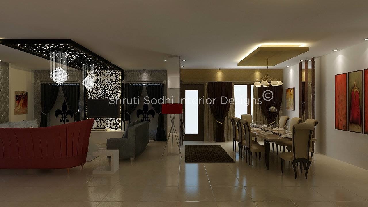 The Posh Living by Shruti Sodhi Dining-room Contemporary | Interior Design Photos & Ideas
