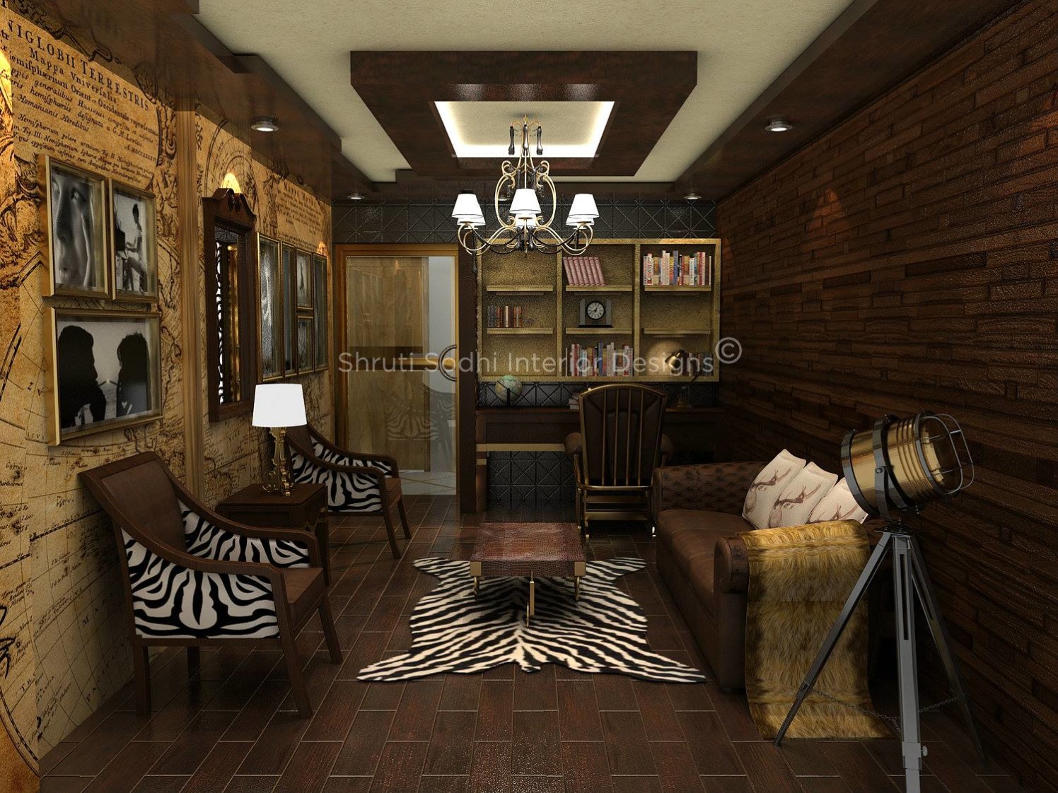 The Patterned Wood by Shruti Sodhi Living-room Contemporary | Interior Design Photos & Ideas