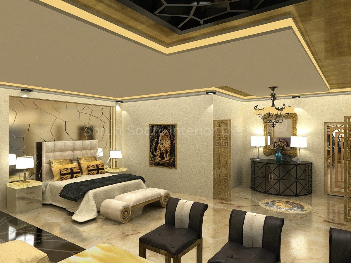 The Fiery Chess by Shruti Sodhi Bedroom Contemporary | Interior Design Photos & Ideas