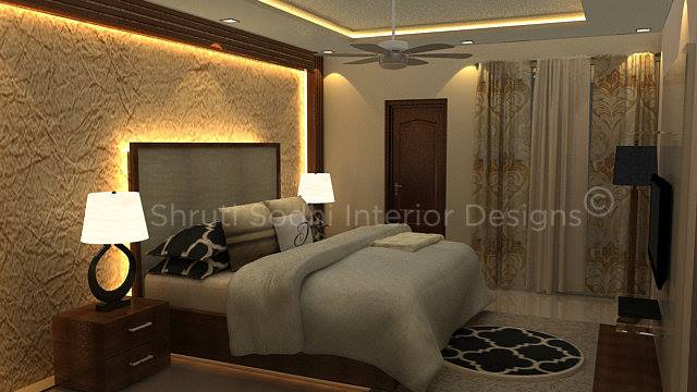 Shades Of Fire by Shruti Sodhi Bedroom Contemporary | Interior Design Photos & Ideas
