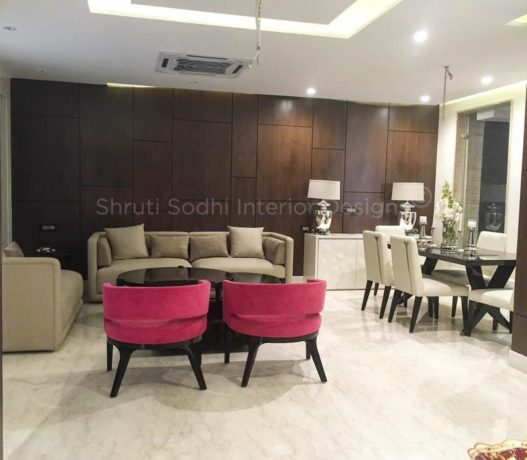 Let's Stand Out by Shruti Sodhi Living-room Contemporary | Interior Design Photos & Ideas
