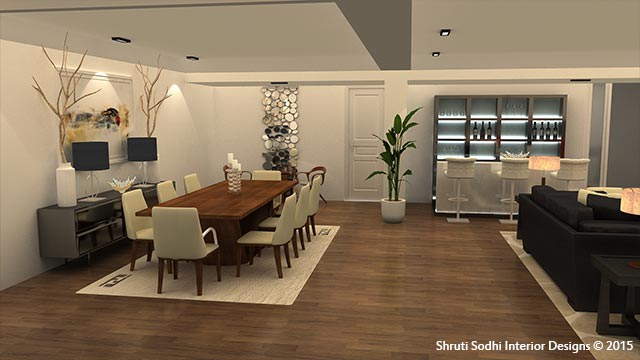 The Poised Living by Shruti Sodhi Dining-room Modern | Interior Design Photos & Ideas