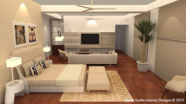 The Chamber of Peace by Shruti Sodhi Bedroom Modern | Interior Design Photos & Ideas