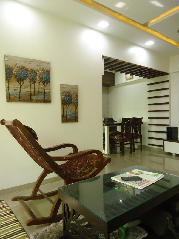 living room cum dining room by Prakash Parmar Contemporary | Interior Design Photos & Ideas
