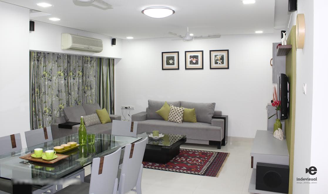 Greys that feel green by Vikrant Jadhav Contemporary | Interior Design Photos & Ideas
