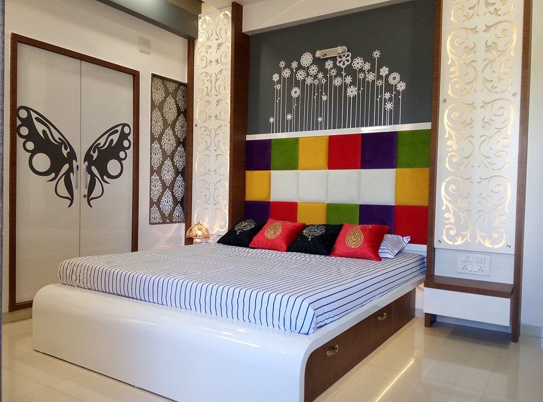 Unique Bedroom by Jigar Patel Contemporary | Interior Design Photos & Ideas