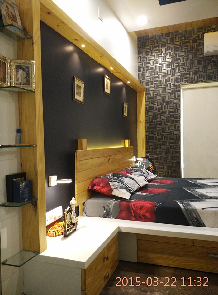 Spacious Bedroom by Jigar Patel Bedroom Contemporary | Interior Design Photos & Ideas