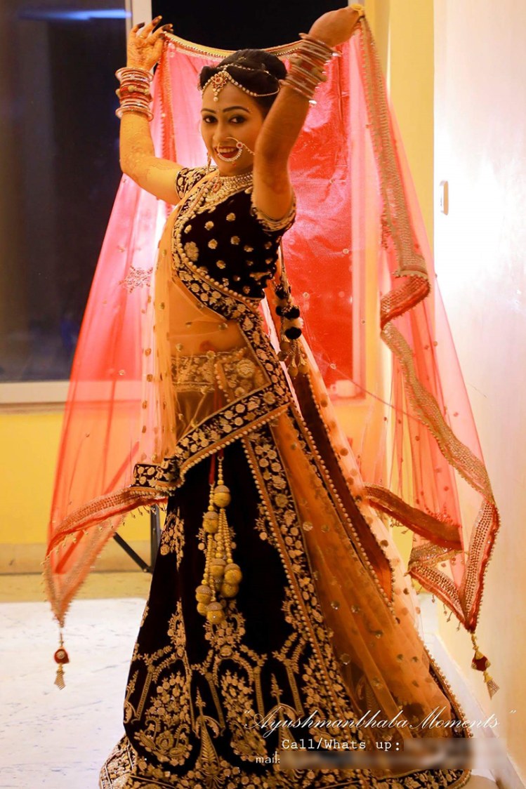 Bride In Blue Lehenga by Ayushmanbhaba Moments Wedding-photography | Weddings Photos & Ideas